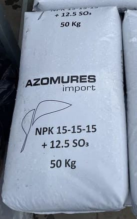 Complex NPK 15:15:15 +12.5 SO3 (triplu 15) 50kg